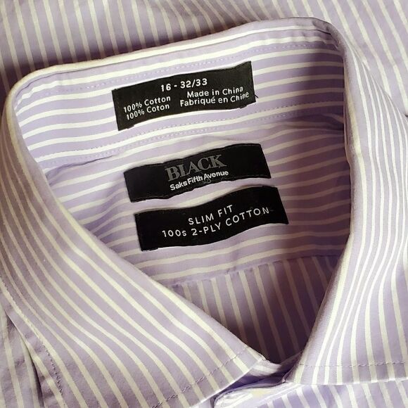 SAKS FIFTH AVENUE BLACK LABEL Dress Shirt - Picture 3 of 3